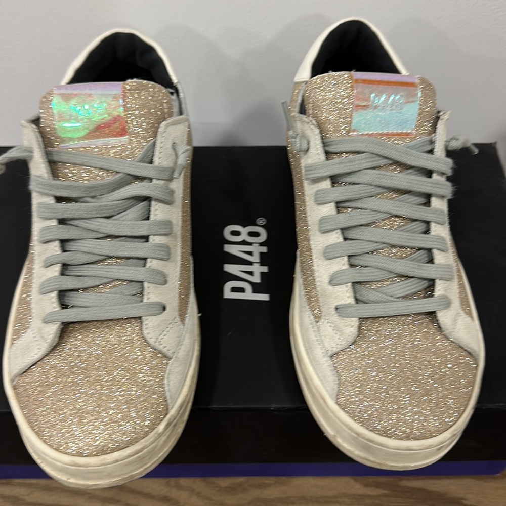 p448 rose gold sneakers
